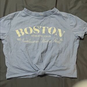 H&M Light Blue Graphic T-Shirt